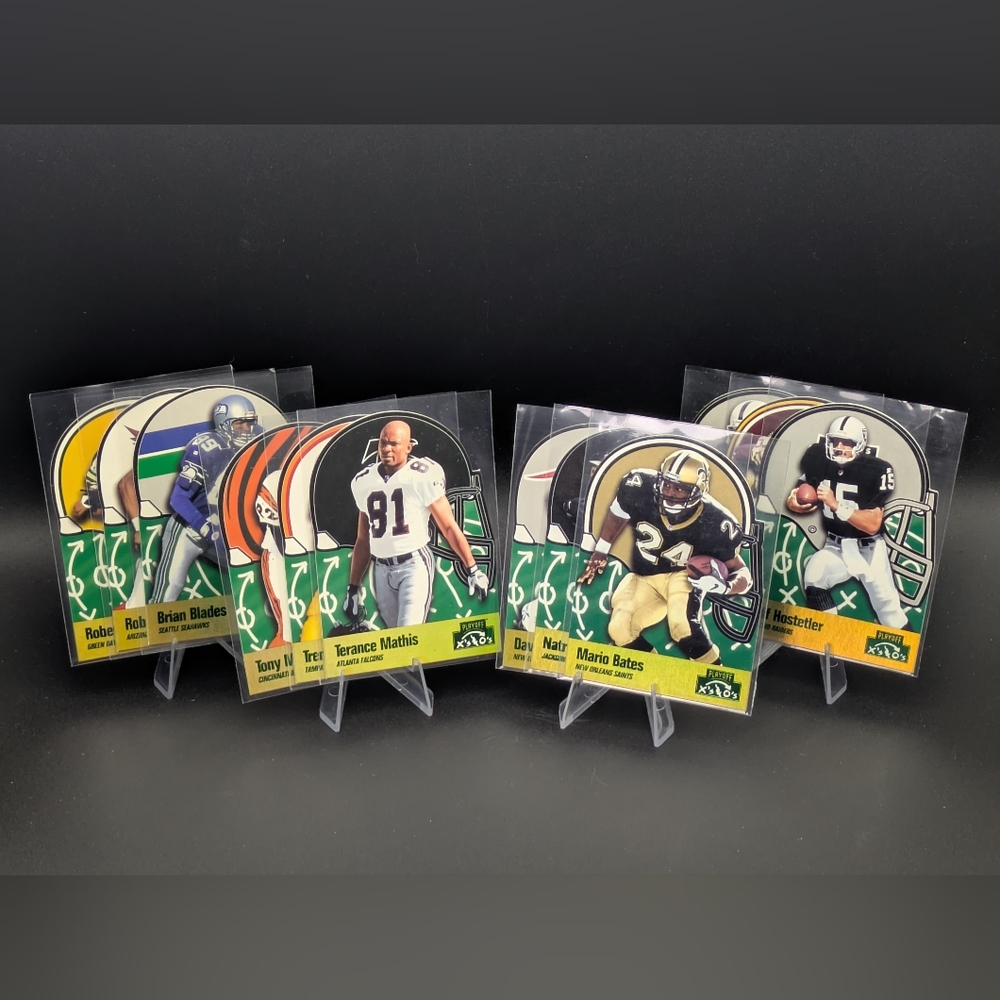VTG 1996 Playoff Prime X's and O's Die Cut Insert 12 Card Lot Complete Your Set